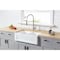 Gourmetier GKFA361810SQD Solid Surface Double Bowl Farmhouse Kitchen Sink, White GKFA361810SQD - alternate 3
